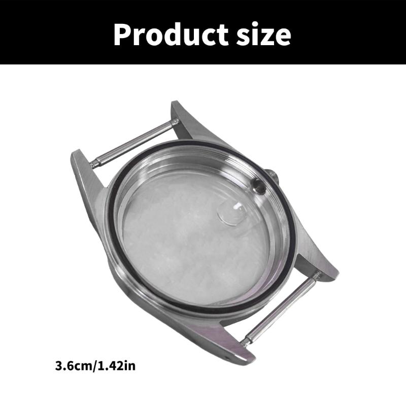 Stainless Steel Watch Case 36mm for 4R Watch Movement Accessories Steel Watch Watch Case Shell