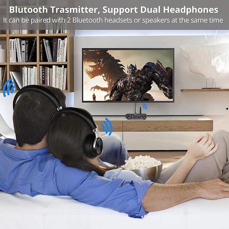192KHz DAC Digital To Analog Audio Converter Bluetooth Audio Transmitter Receiver with AptX Low Latency