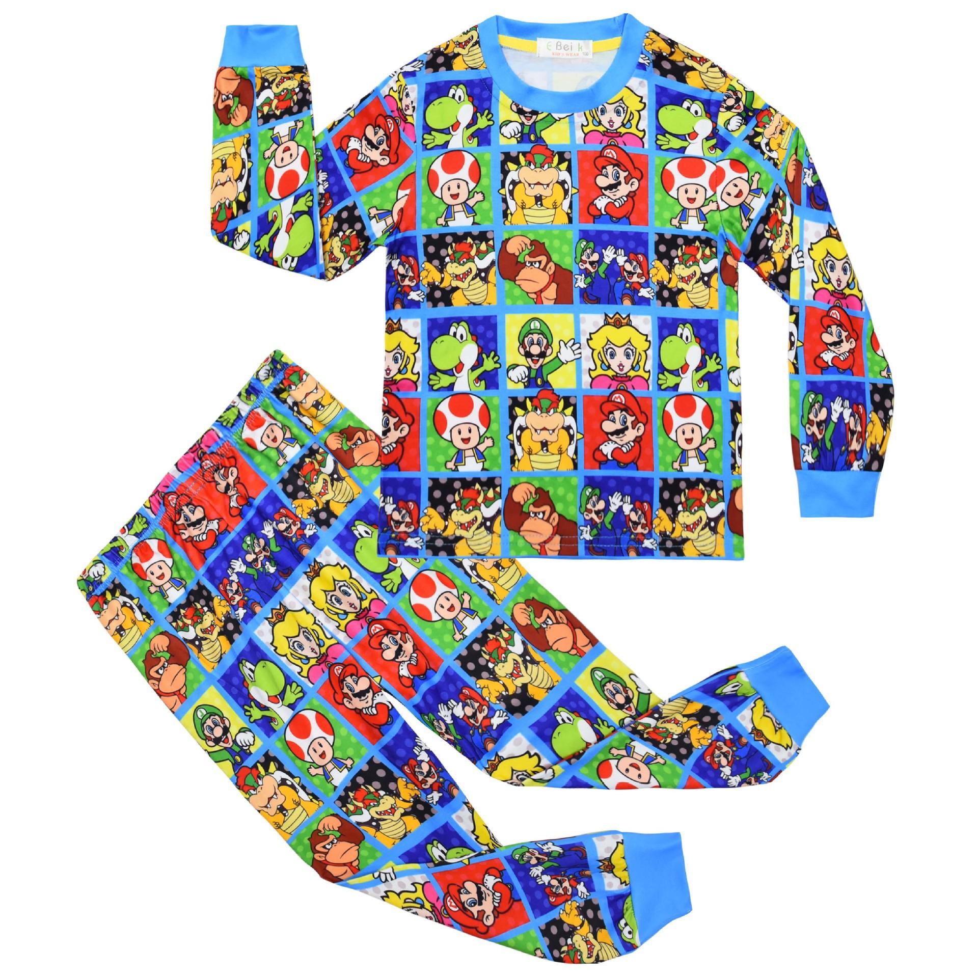 

Long-Sleeved Animation Cartoon Digital Printing, Middle-Aged And Older Children S Loungewear Set, Long-Sleeved Two-Piece Set Sleeping 7838 110