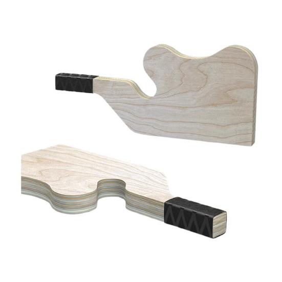 Wooden Deadlift Jack Barbell Stand Heavy Duty Non-slip Handle Home Gym Weightlifting Barbell Bar Loading Unloading Weight Plates Changing Holder