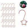 Christmas Wreath Star Hooks for Christmas Tree Hanging Pendant Ornament Metal Star Decorations Hook Xmas Home Decor