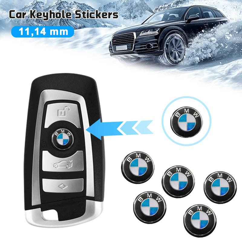 11/14MM 3D Badges Car Key Shell Stickers Remote Control Logo Decal for BMW Performance M1 M2 F32 F30 F20 E90 F30 F87 E46 E60 E87