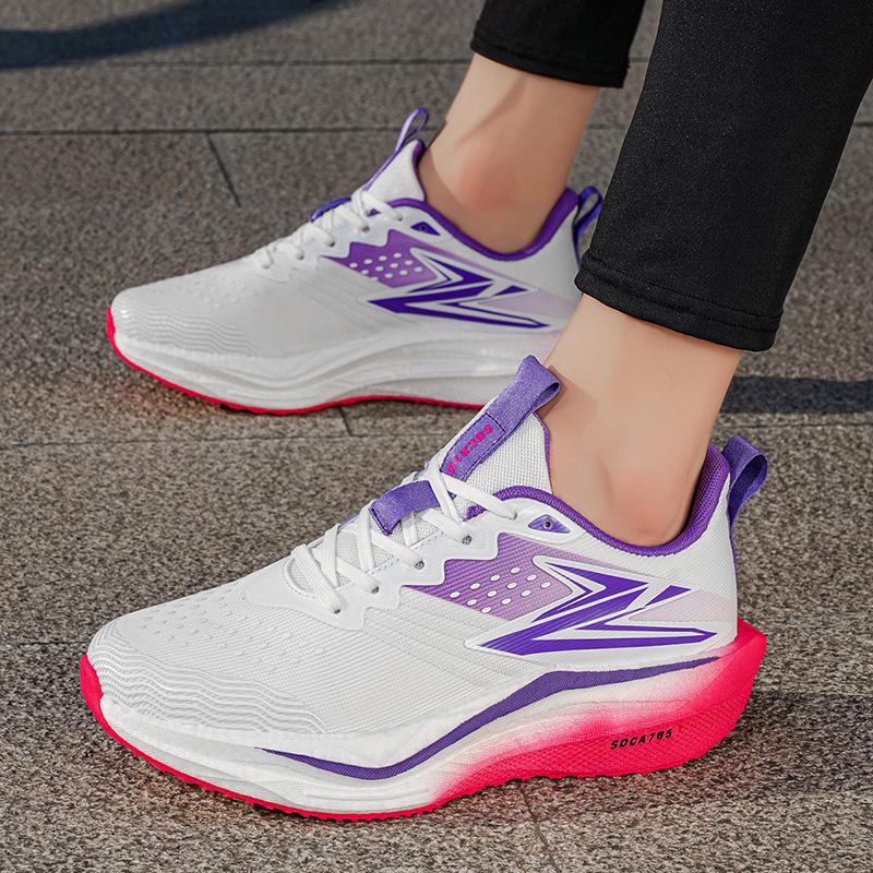 Men Sports Speciality Marathon Running Shoes Carbon Board Breathable Lightweight Women's Comfortable Athletic Nonskid Cushion Stability Sneakers