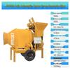 Kedehe JZC350 Automatic Concrete Mixer with Climbing Hopper CN Plug (adapter Included)
