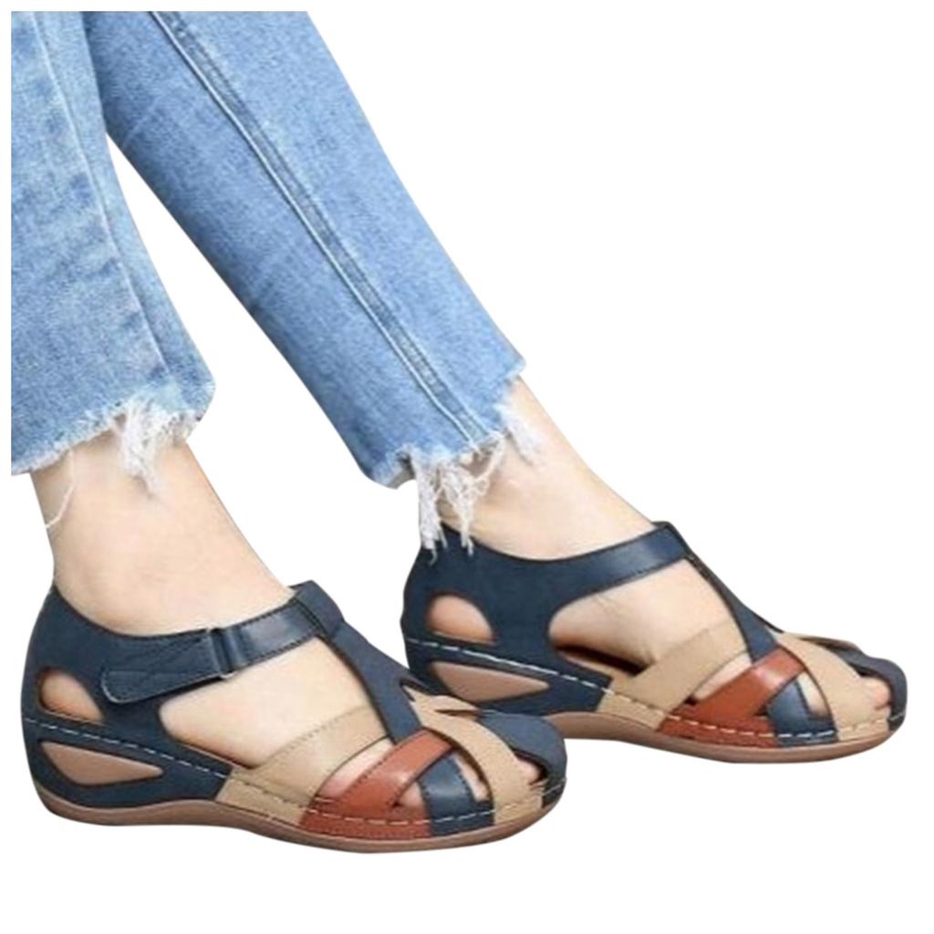  Beauty Shoes Hollow Large Size Wedge Heel Women Sandals