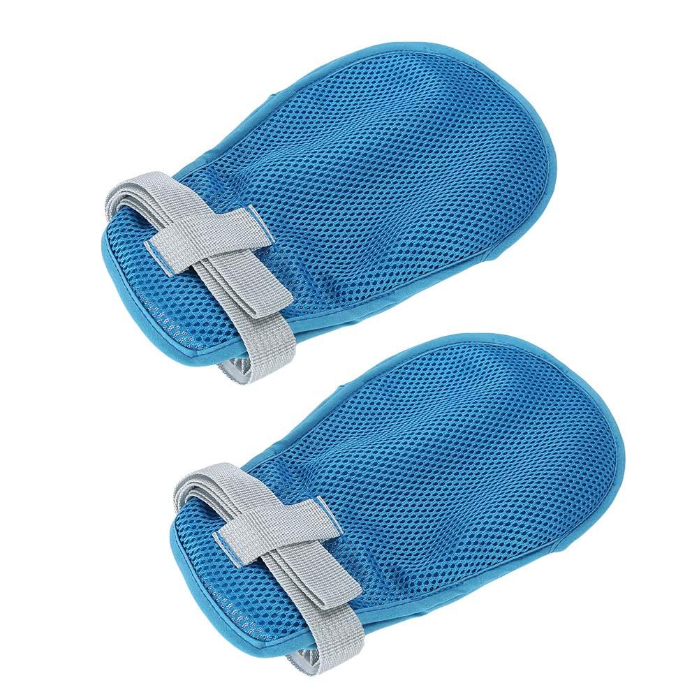 2 Stück Fesselhandschuhe Fingerkontroll-Fäustlinge Handinfektionsschützer Finger Hand Fixierhandschuhe