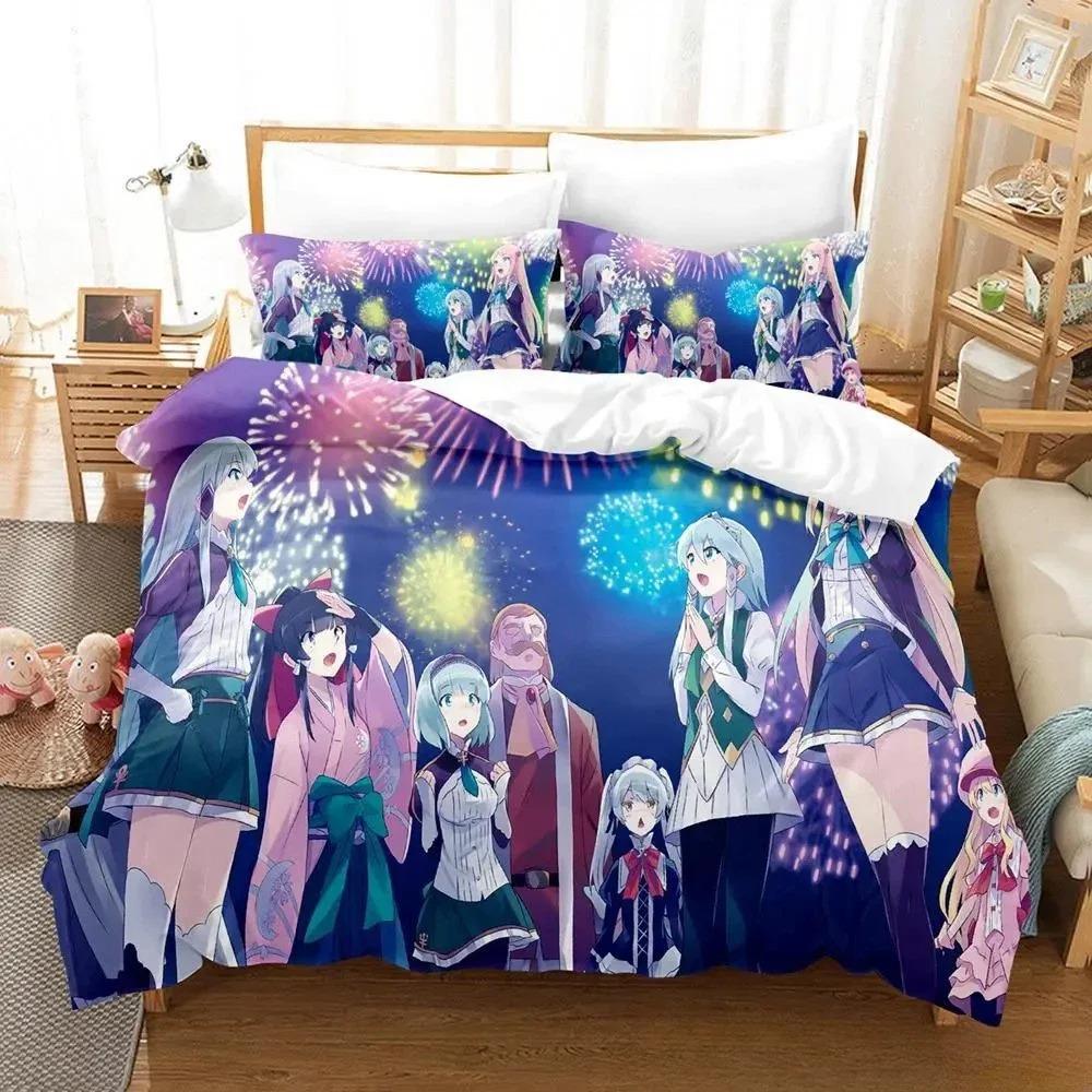 

In Another World with My Smartphone Bedding Set Single Twin Full Queen King Size Bed Set Adult Kid Bedroom Duvetcover Sets Anime 70x133cm 2pcs