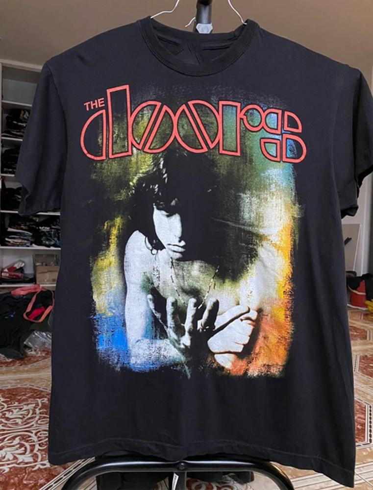 Винтаж винтаж The Doors 90-е Джим Моррисон VTG Футболка Размер S -4XL BSS24 Унисекс Футболка XXL