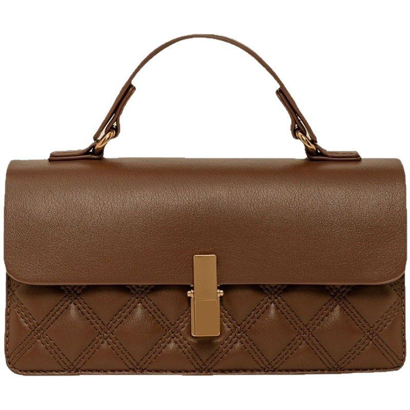 This Is A Niche Handbag with A Single-shoulder, Underarm Diamond-shaped Chain Bag and A High-quality Hand-held Small Square Bag