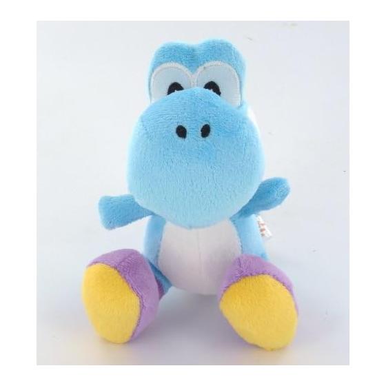 Yoshi s Island DS Yoshi (SS) Light Blue Plush - Collectible Colorful Yoshi Plush! Size: 140mm. For ages 3+. Made in China.