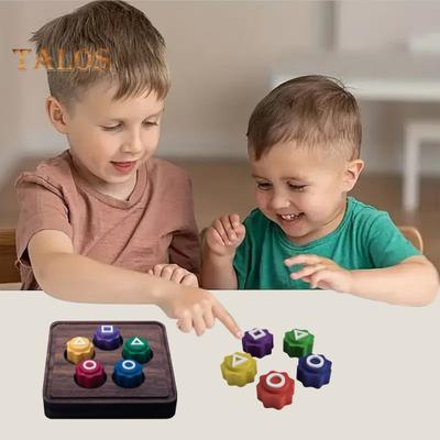 Set di giocattoli con dadi per feste, gioco di lancio e calci divertenti, giocattoli da calciare in aria, abbatti le pietre dell'avversario, gioco di lancio del cestino con gong