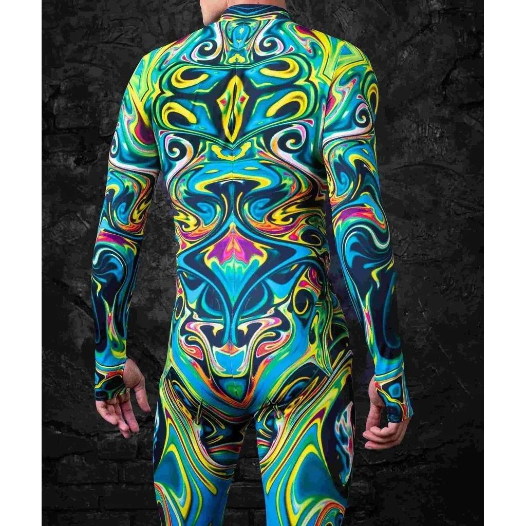 3D Digitaltrykk Sceneopptreden Kostymer Voksne Halloween-arrangementer Karneval Temafest Cosplay Antrekk Latespill Jumpsuit