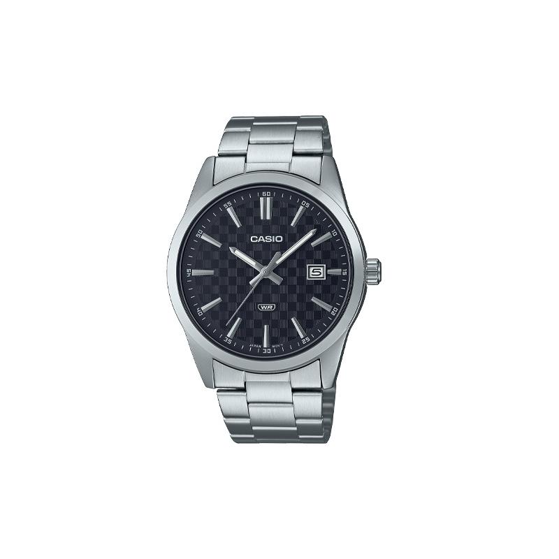 

Casio Classic Fashion Trend Quartz Movement Stainless Steel Strap Japanese and Korean Watch Men s Watch Black Dial MTP-VD03D-1A чёрный