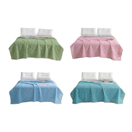 Cooling Quilt Summer Blanket Lightweight Cooling Fibers Breathable Thin Double-Sided Self-Cooling Sleep Blanket for Hot Nights Bedroom Travel