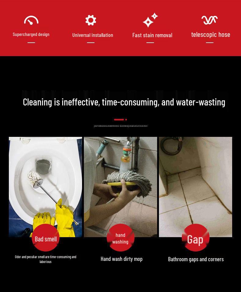 High-Pressure Toilet & Bidet Sprayer with Faucet Angle Valve