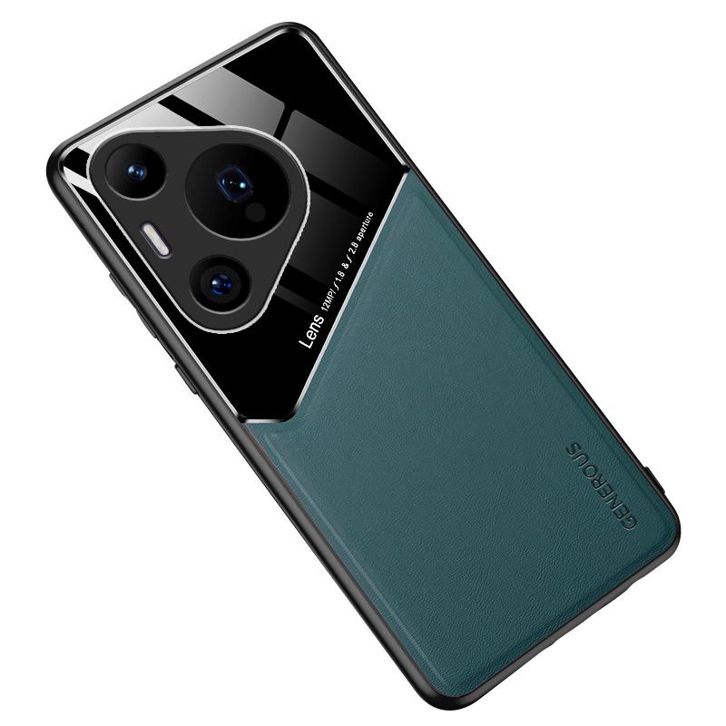 

Для Huawei Pura 70 Pro/Pura 70 Pro+ Чехол Защита от царапин PU+TPU+PC Чехол для телефона Поддержка магнитного автомобильного держателя Green