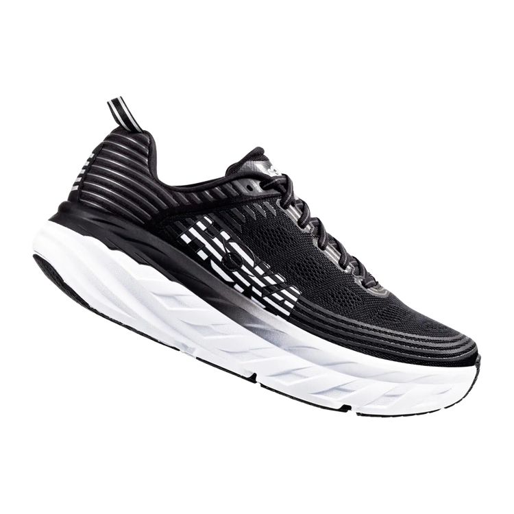 HOKA Bondi 6 Black White Men Sneakers 1019269BLK