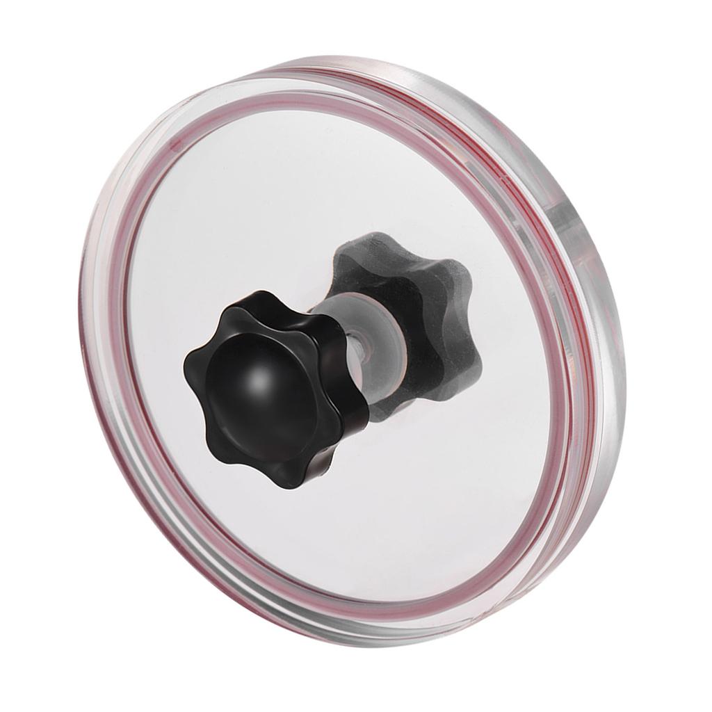 LP Vinyl Record Cleaner Clamp Vinyl Record Lable Saver Protector Waterproof Acrylic Clean Tool with Cleaning Cloth