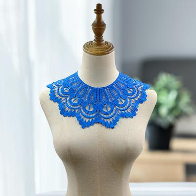 Collar Applique Hollow Out Tear-resistant No Deform Breathable Washable DIY Detachable 3D Effect Lace Corsage for Sewing Shop