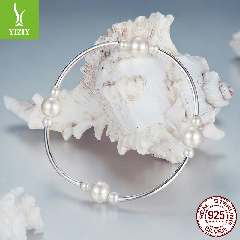 Cross-Border Supply S925 Sterling Silver Bead Bracelet, Fashionable Bracelet Jewelry Bsb203