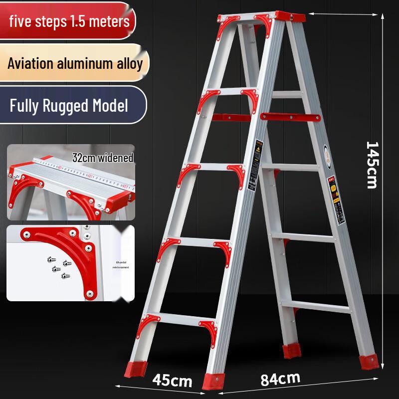 Ally Aluminum Alloy A-Frame Folding Ladder