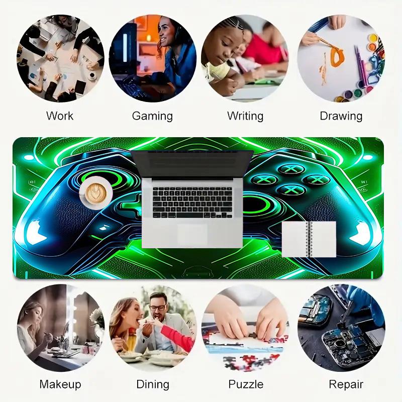 1PC Gamepad Controller Large Durable Mouse Pad Suitable for Office Desks, Gaming Desktops.Non-Slip Back P18