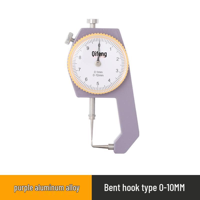 High-Precision 0.001 Micrometer Digital Thickness Gauge with Flat and Curved Tips