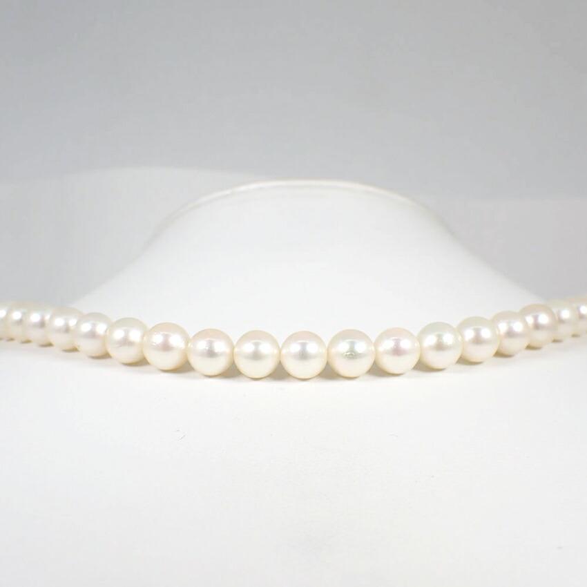 [Gebraucht] Akoya-Perle Sterlingsilber 7,0-7,5 mm Perlenkette/j90-1