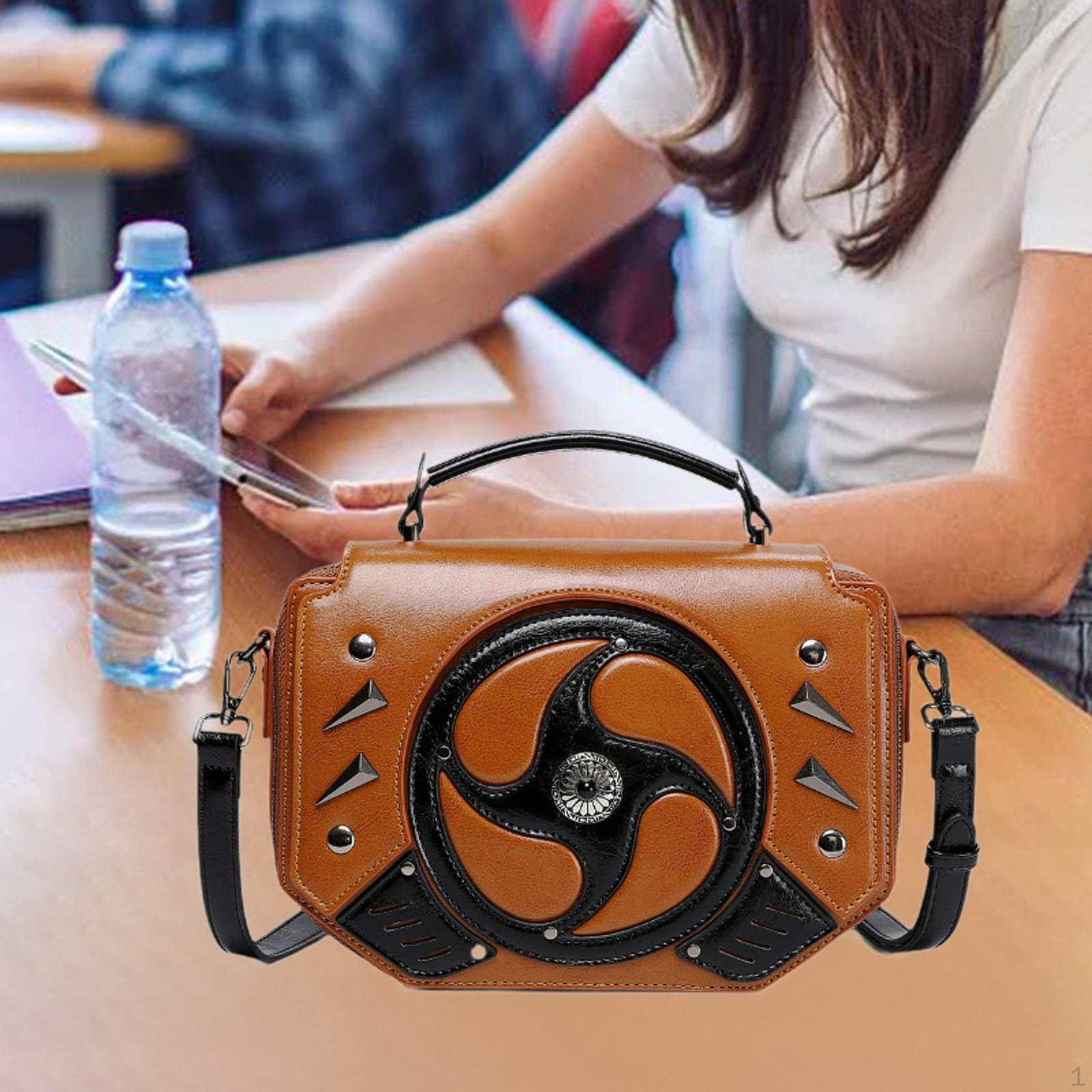 

Punk Crossbody Bag Satchel Purse for Hiking Climbing Travel Commuting Party