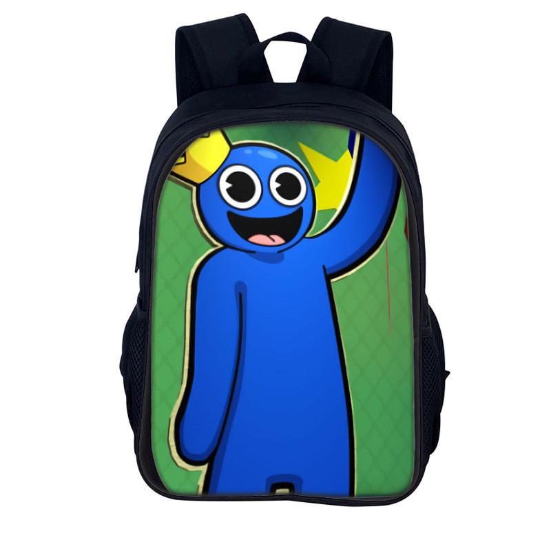 Rainbow Friends Kids Backpack With Polyester Material And Spacious Design For School And Daily Use