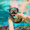 Set da Immersione: Maschera Con Tubo, Boccaglio, Occhialini da Nuoto, Snorkeling