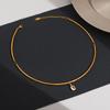 INS Style Women's Titanium Steel Geometric Collarbone Chain - Simple, Luxurious, Non-Fading Jewelry