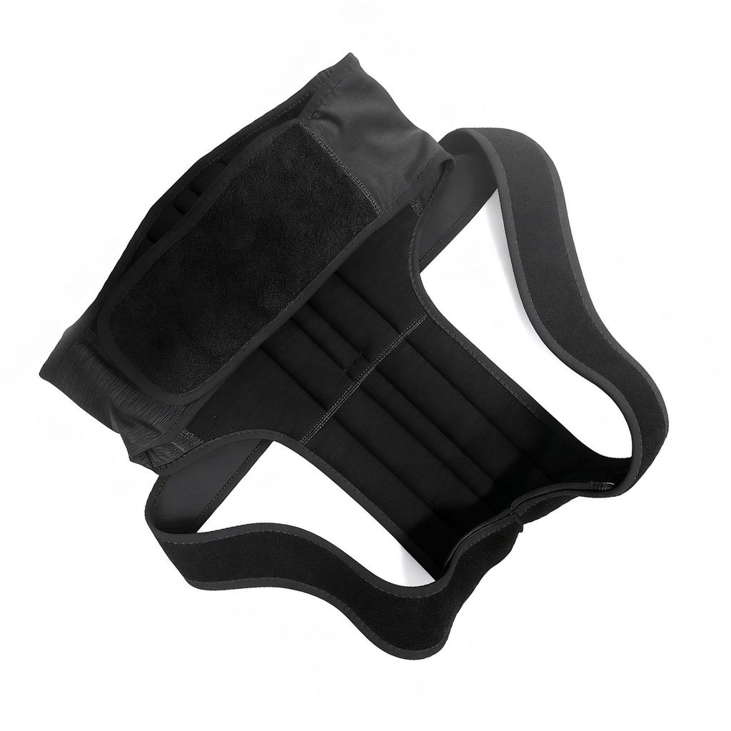 Upper Back Support Brace Full Back Support Prevent Hunchback Brthable Brace Black M
