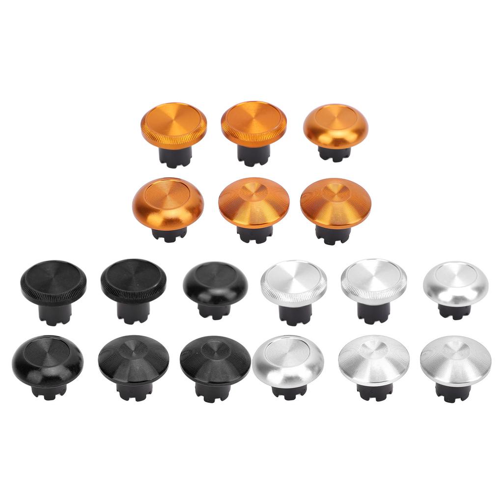 6Pcs Metal Analog Grips Stick Thumbsticks for Edge Controller Aluminum Alloy Metallic Joystick Game