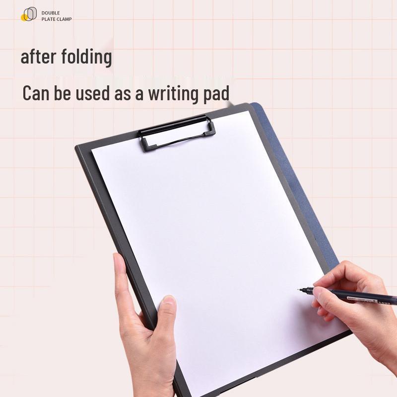 Double Clip Writing Board with Storage for A3/A4 Documents - Ideal for Students & Office Use