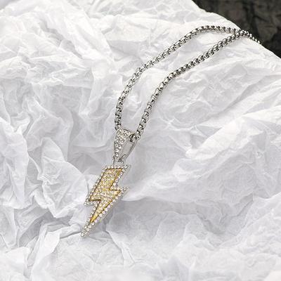 Charm Halskette Shine Full Zirkon Blitz Halskette Für Frauen Männer Iced Out Kette Hip Hop Party Schmuck Zubehör