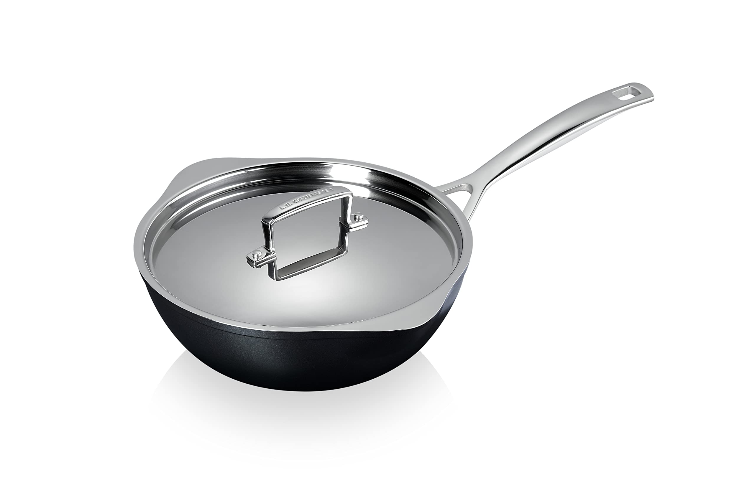 Le Creuset TNS Chef s Pan 24cm Gas IH Oven Compatible with Lid