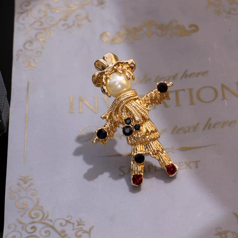 SKEDS Creative Cute Cartoon Topper Villain Brooch High-end Women Vintage Pin Fashion Corsage Design Accessories Exquisite Gifts
