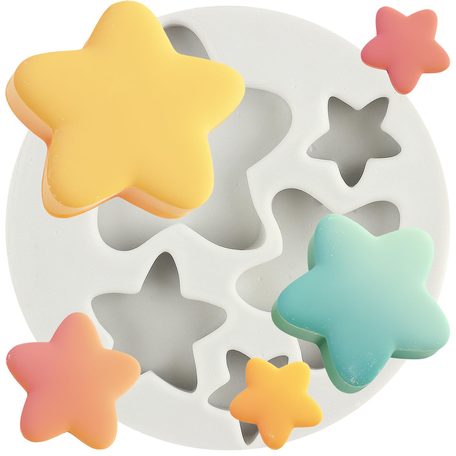 

Heart Silicone Mold Love Heart Star Moon Fondant Molds Cake Decorating Tools Theme Cake Dessert Decorated Chocolate Candy Mold серый