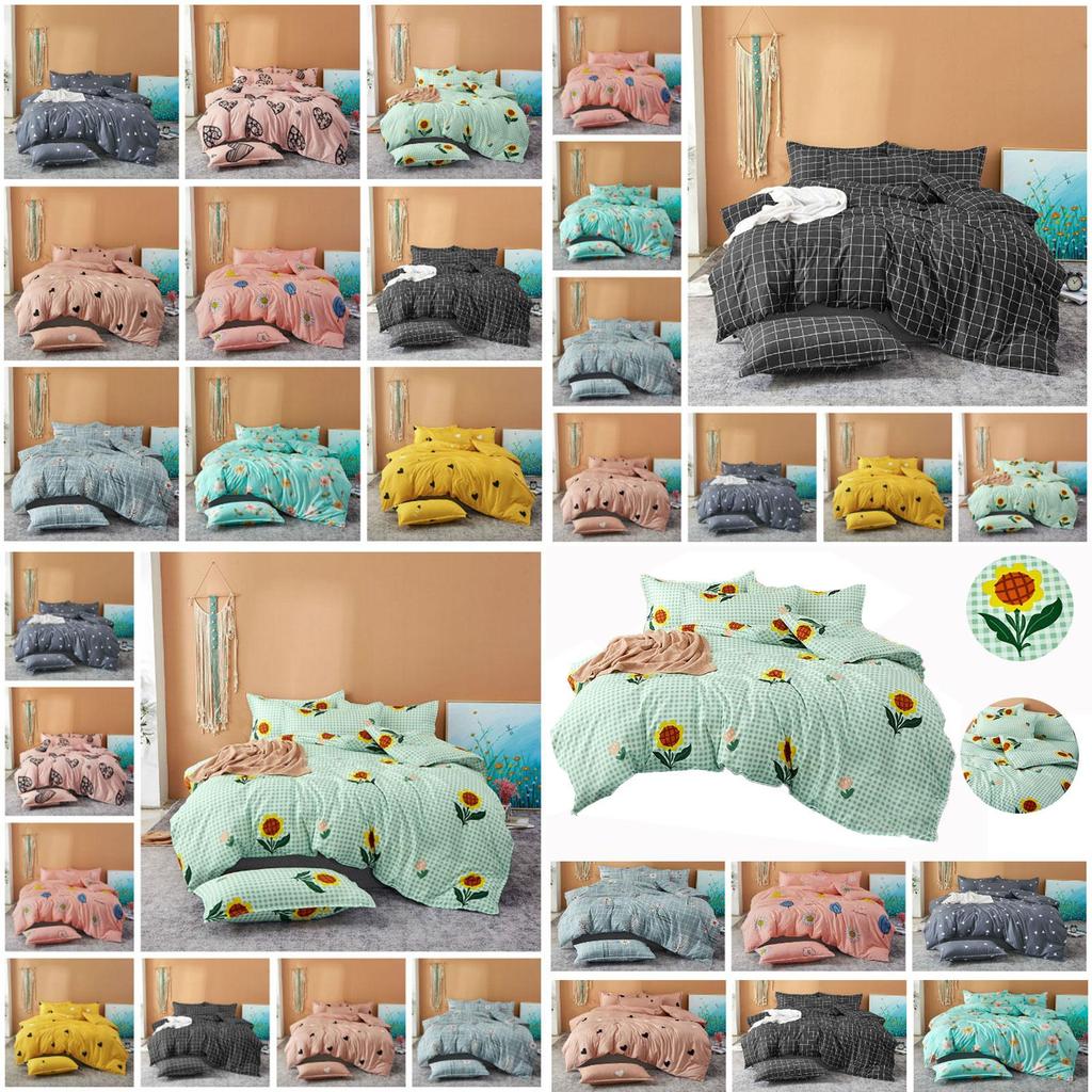 Elegant Floral Bedding Set With Beautiful Print Duvet Cover And Pillowcases For Single And Queen Beds