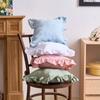 French Ruffle Edge Pillow Cover Solid Color Pillow Living Room Sofa Pillow Back Waist Pillow Cover