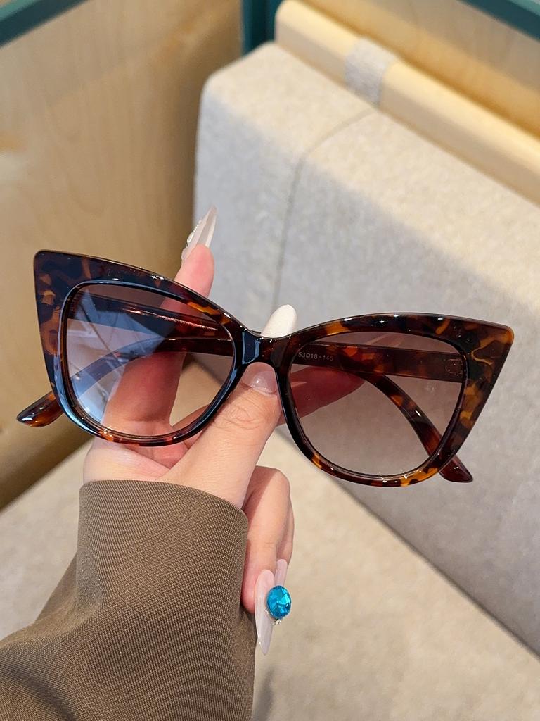 1Pc Fashionable Oversized Cat-Eye Frame Glasses, Unisex, Perfect for Parties, Holiday Gifts, Perfect for Family and Friends