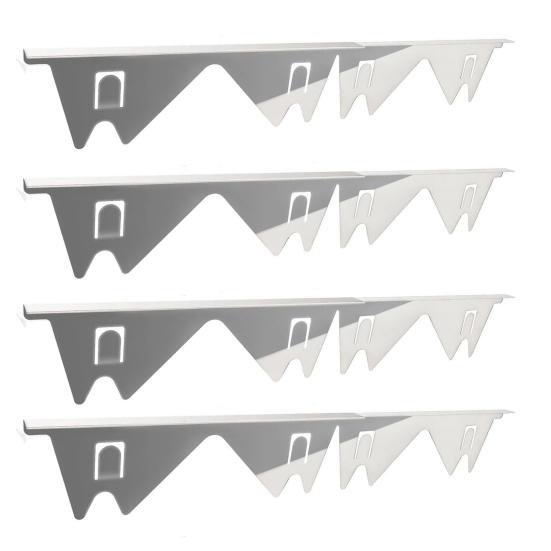 1/2/4Pcs Stainless Steel Stove Gap Filler Heat Resistant Kitchen Oven Counter Side Gap Guard