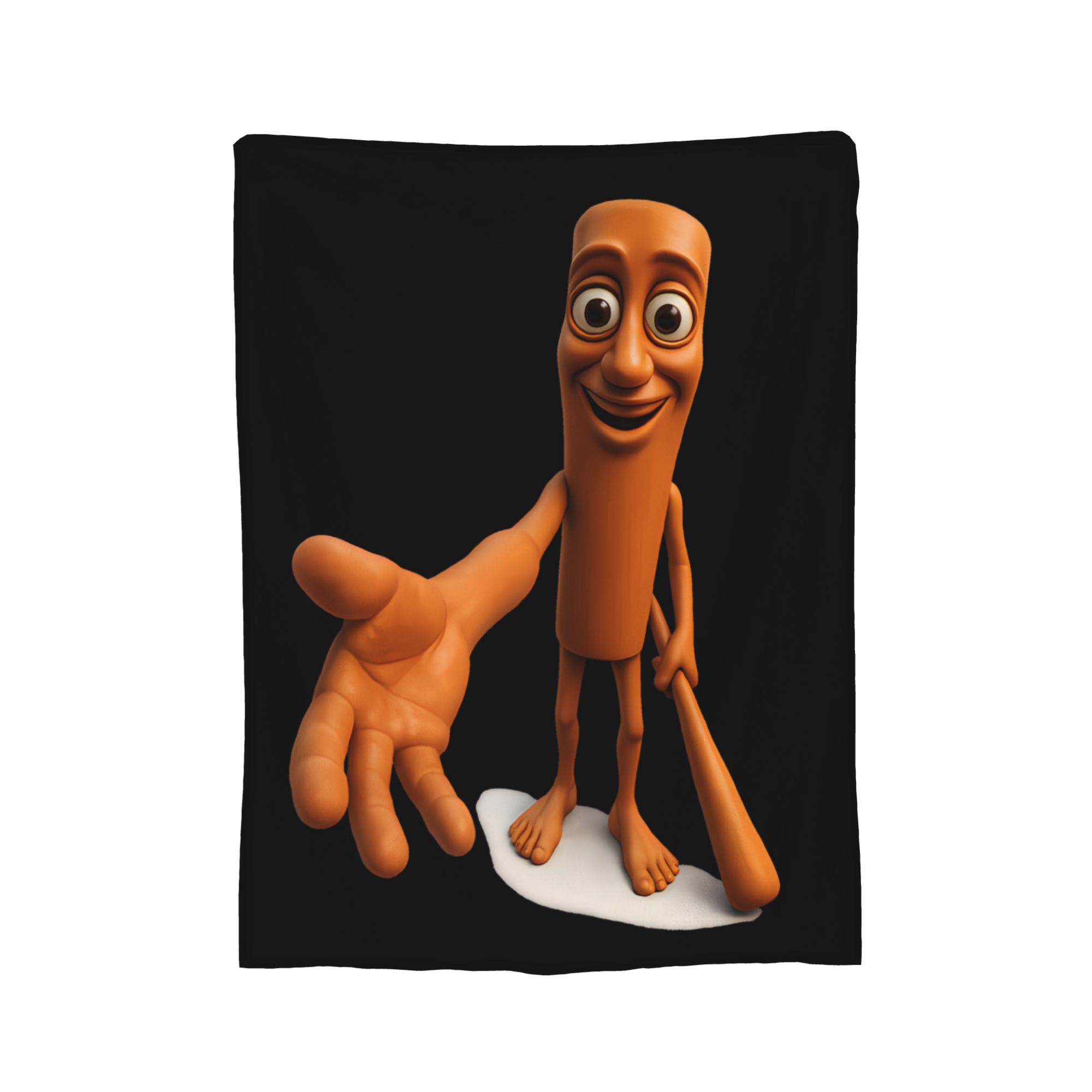 Tung Tung Sahur Calling Fleece Throw