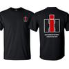 Tricou IH Farm Life Negru Față-Verso Tricou Tractor IH Îmbrăcăminte Fermă Unisex Mânecă Scurtă