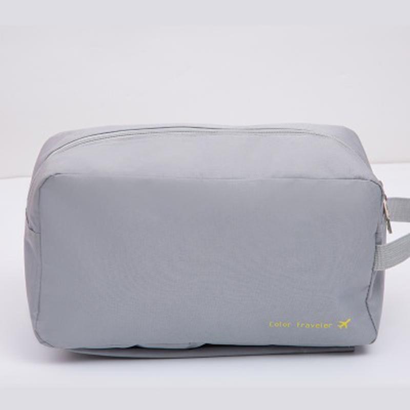 

Wet Dry Separation Waterproof Bag, Portable Swim Gear Storage Pouch Outdoor Multifunctional Toiletry Wash Bag for Sports Beach Travel серый