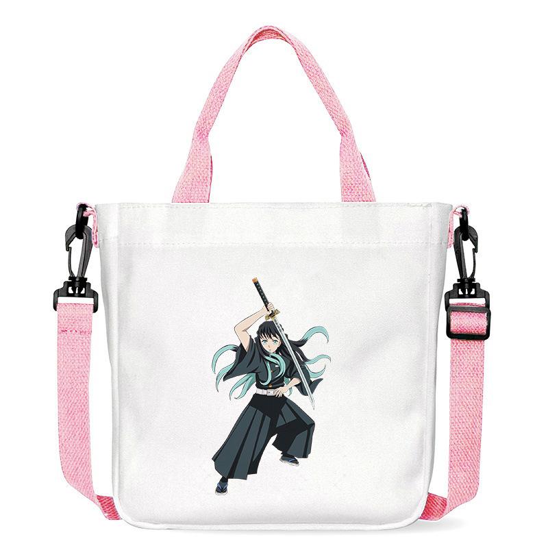 Japanische Cartoon-Comics Demon Slayer: Kimetsu no Yaiba - Muichiro Tokito Bedruckte Canvas-Tasche 7547