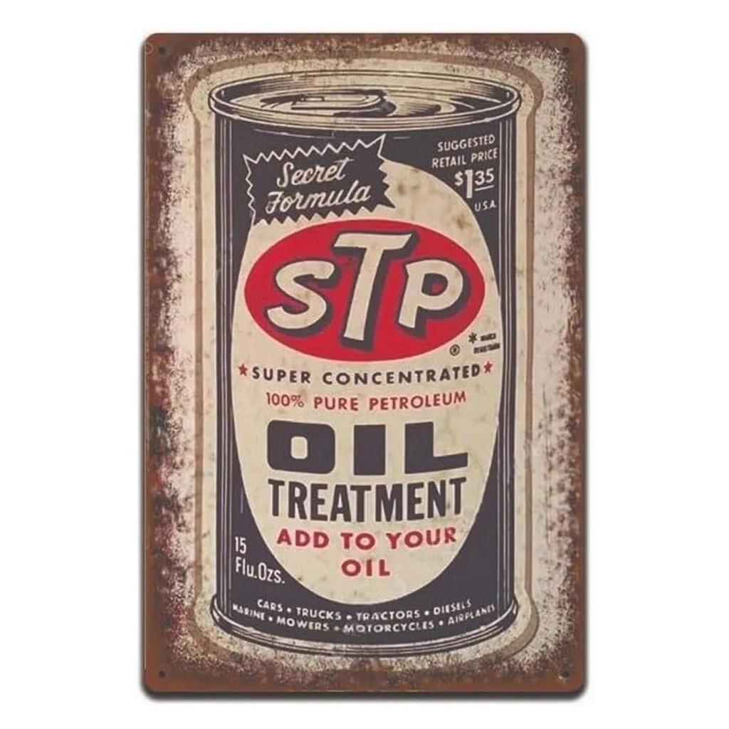 Rostig Skratt Retro Gasolja Metallskylt - Rolig Plakett Dekor - Bar/Pub/Garage Väggkonst