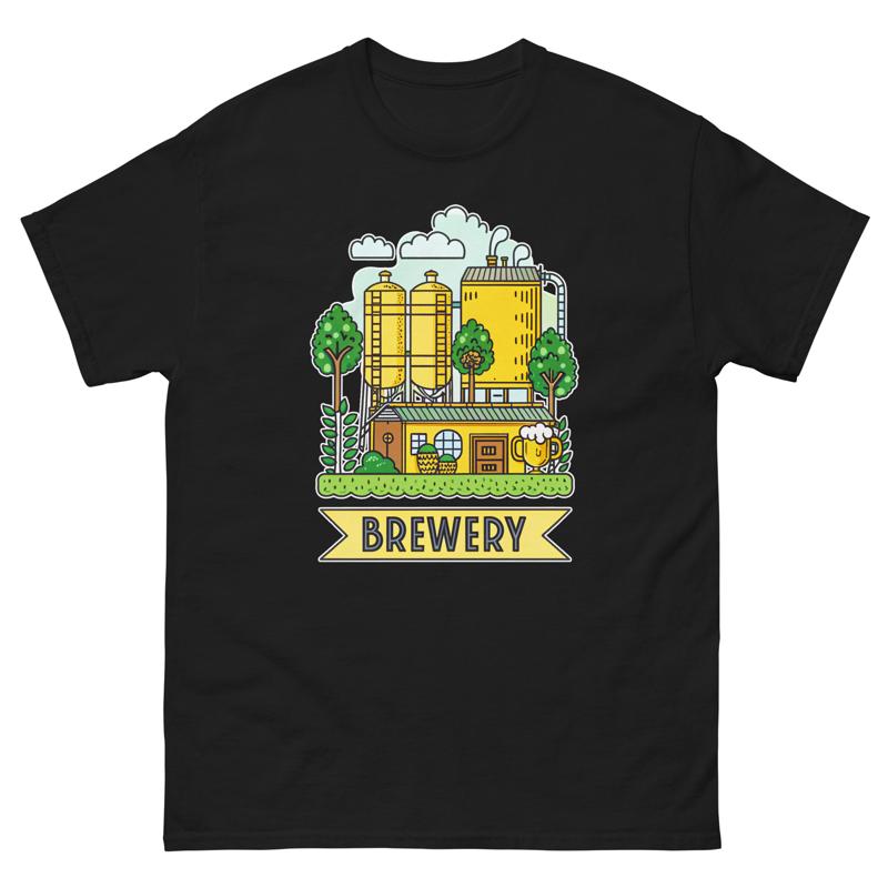 T-shirt de lieu de construction de localisation quotidienne de brasserie S разноцветный