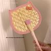 Handmade Durable Cattail Fan: Cat-Shaped Portable Cooling Fan